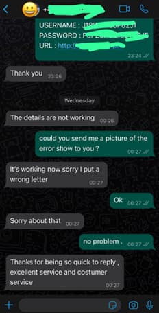 IPTVDoor Customer Review