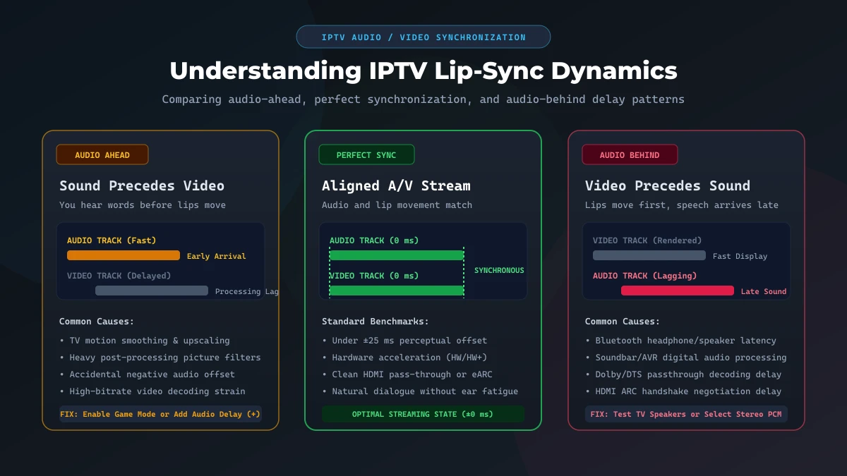 IPTV Audio and Video Out of Sync in 2026: Causes and Fixes